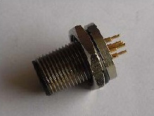 M12 Male Panel Solder Ty